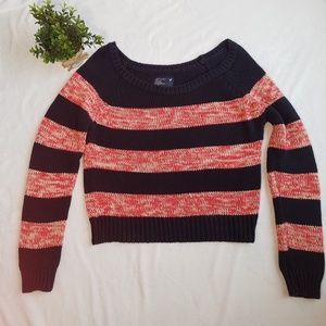 American Eagle Outfitters Navy Red Stripe Medium